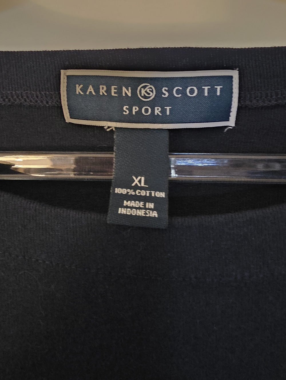 EUC Karen Scott Short-Sleeve A-Line Dress - Navy - Size XL - Picture 3 of 4